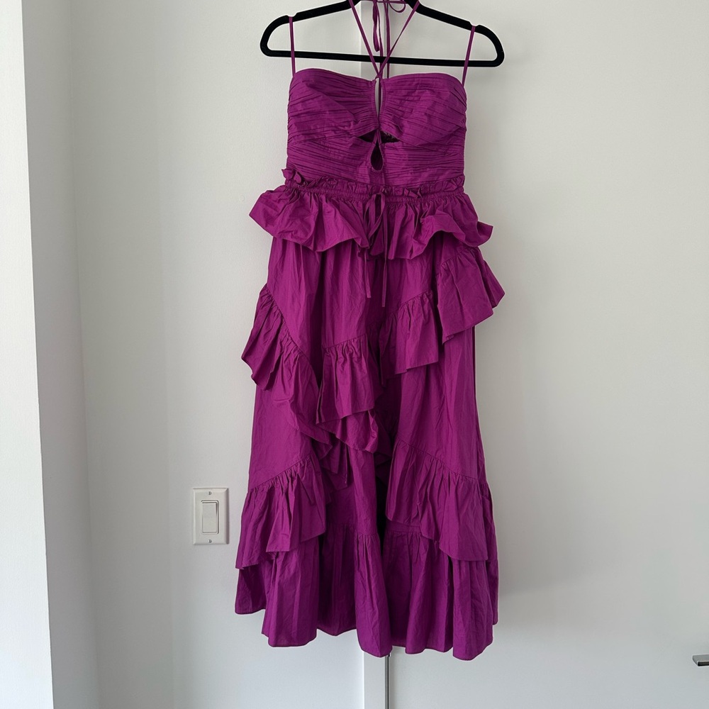 Ulla Johnson Purple Ruffled Dress